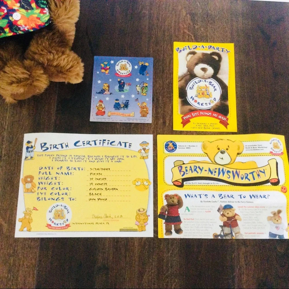 New Vintage Build A Bear Centennial Teddy Bear III Limited Edition